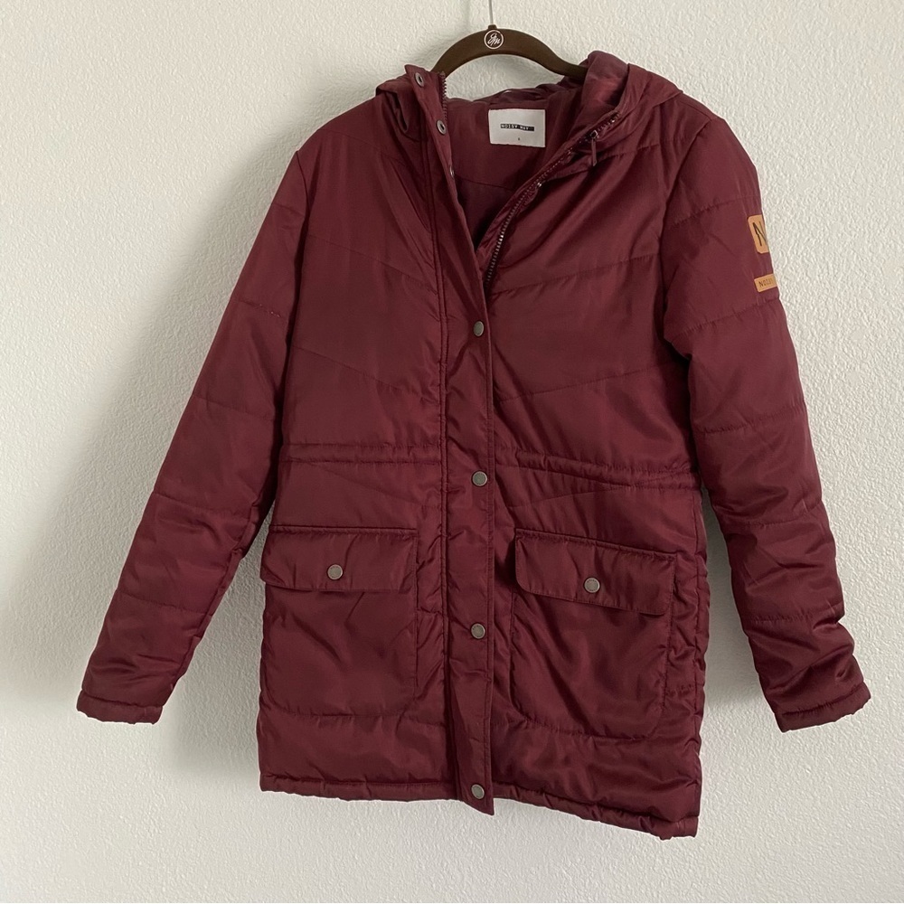 Noisy May Women's Burgundy Red Nmsimona Jacket Size Small
